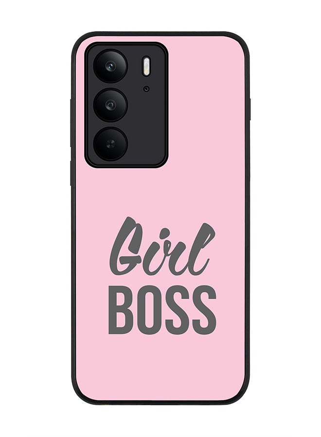 Stylizedd For Realme C75x / C75 4G Case,Slim fit Camera Protection, Shockproof Thin Phone cover  - Girl Boss (Pink) - Image 1